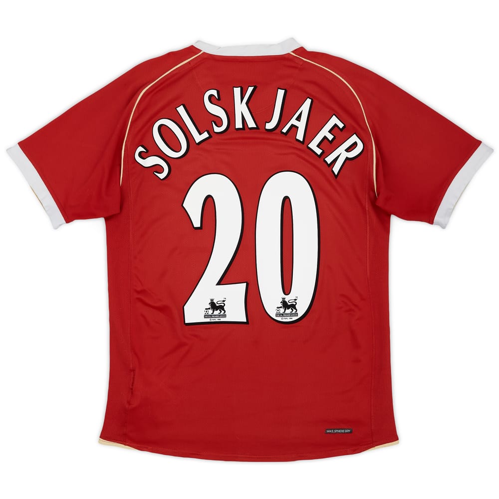 2006-07 Manchester United Home Shirt Solskjaer #20 - 5/10 - (S)