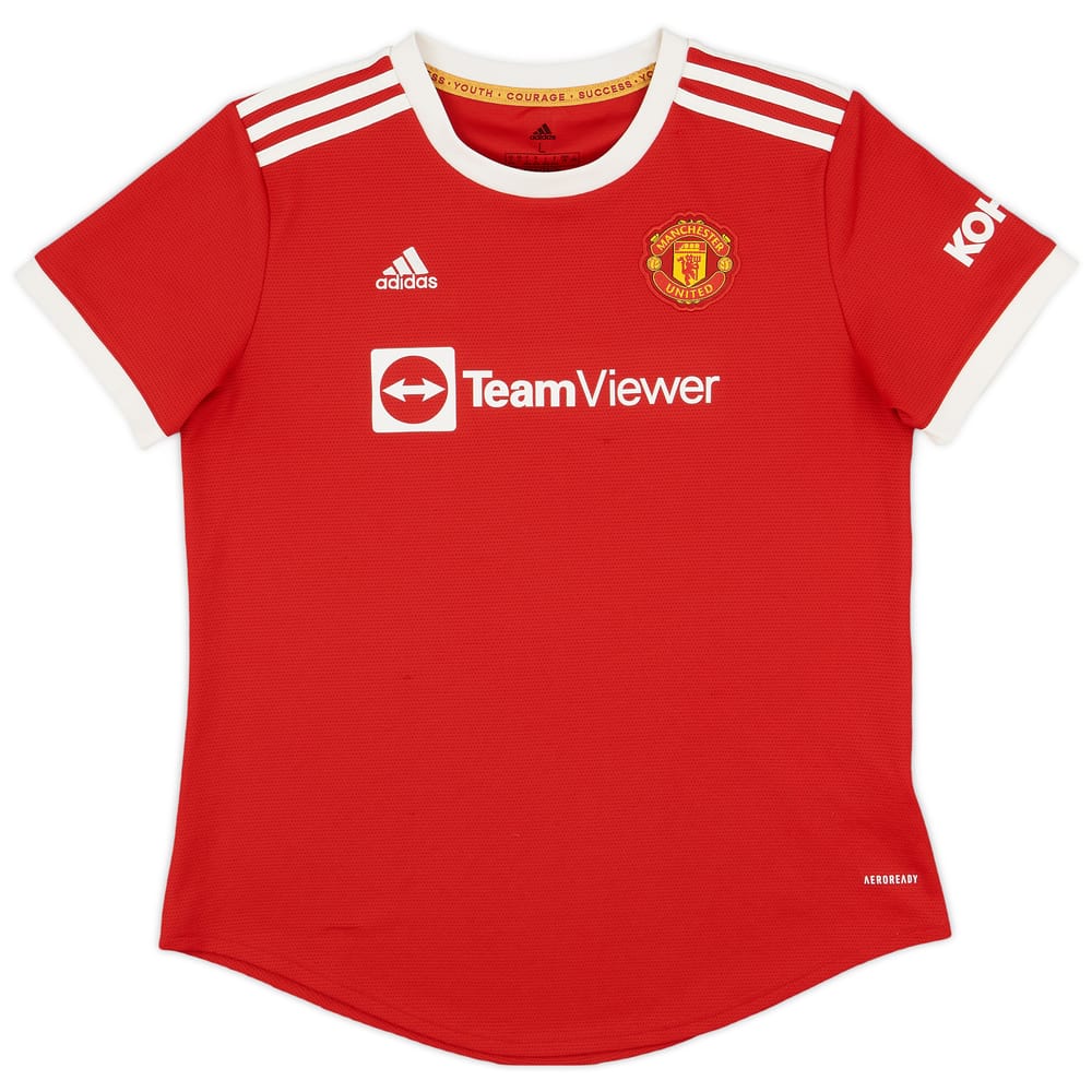 2021-22 Manchester United Home Shirt - 9/10 - (Women's L)