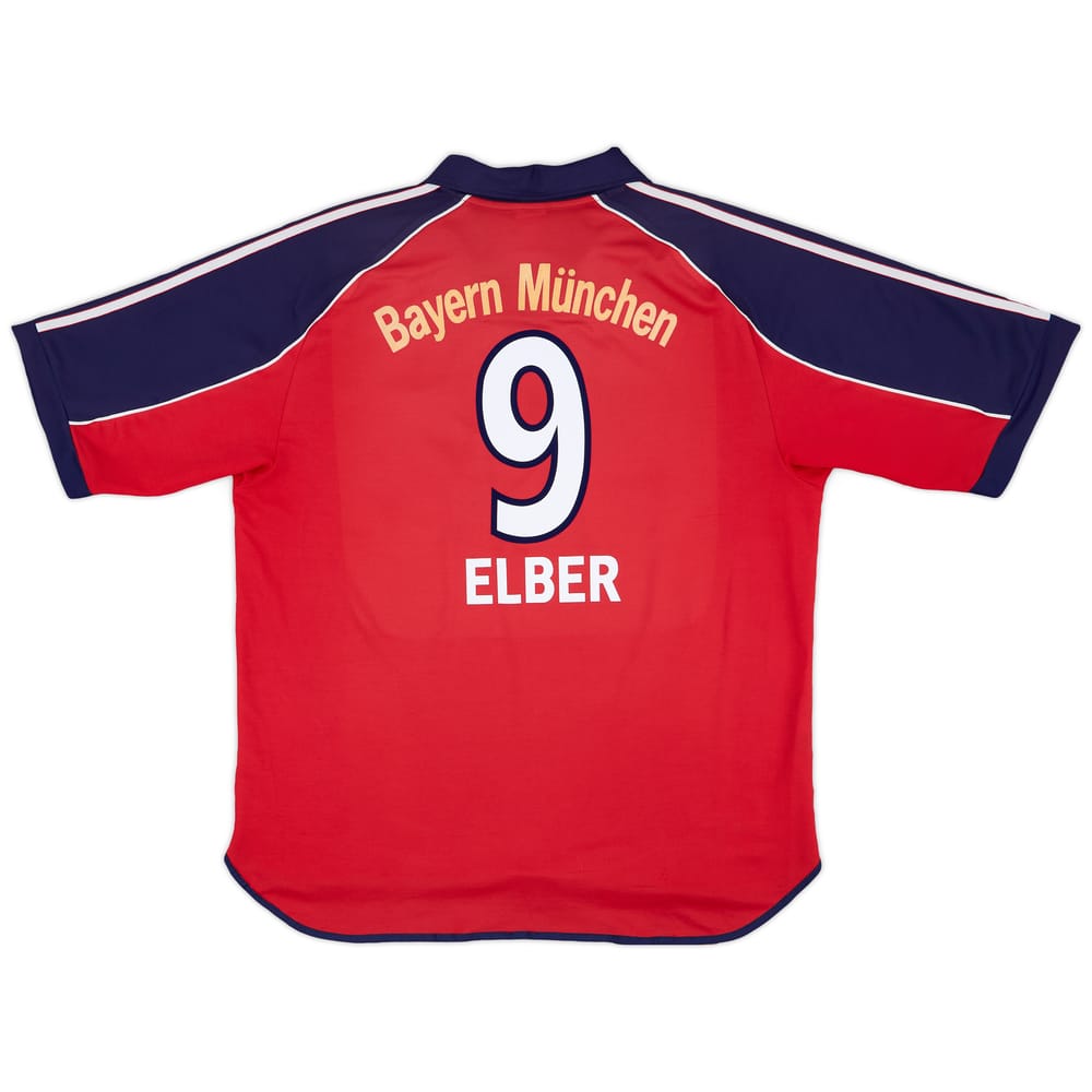 1999-01 Bayern Munich Home Shirt Elber #9 - 6/10 - (XL)