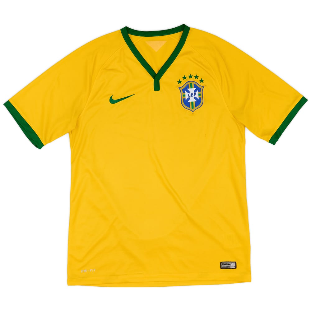 2014-15 Brazil Home Shirt - 7/10 - (M)