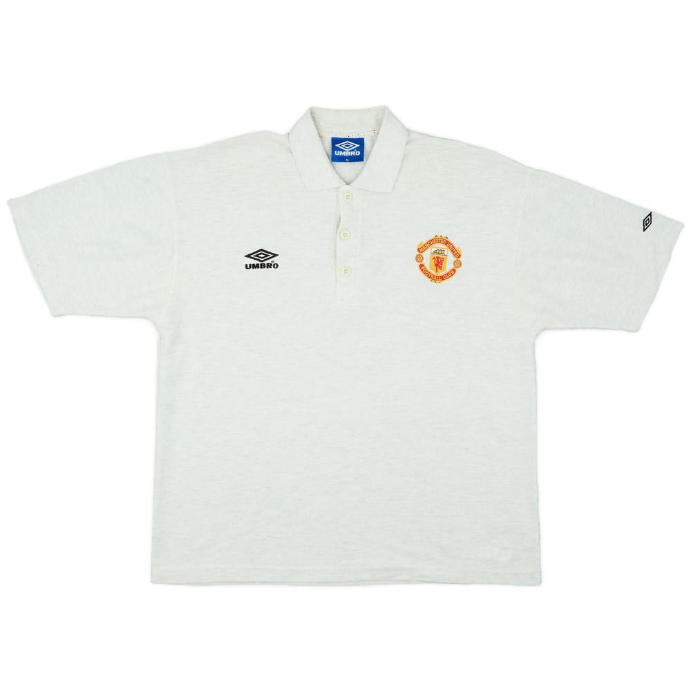 1998-99 Manchester United Umbro Polo Shirt - 9/10 - (XL)
