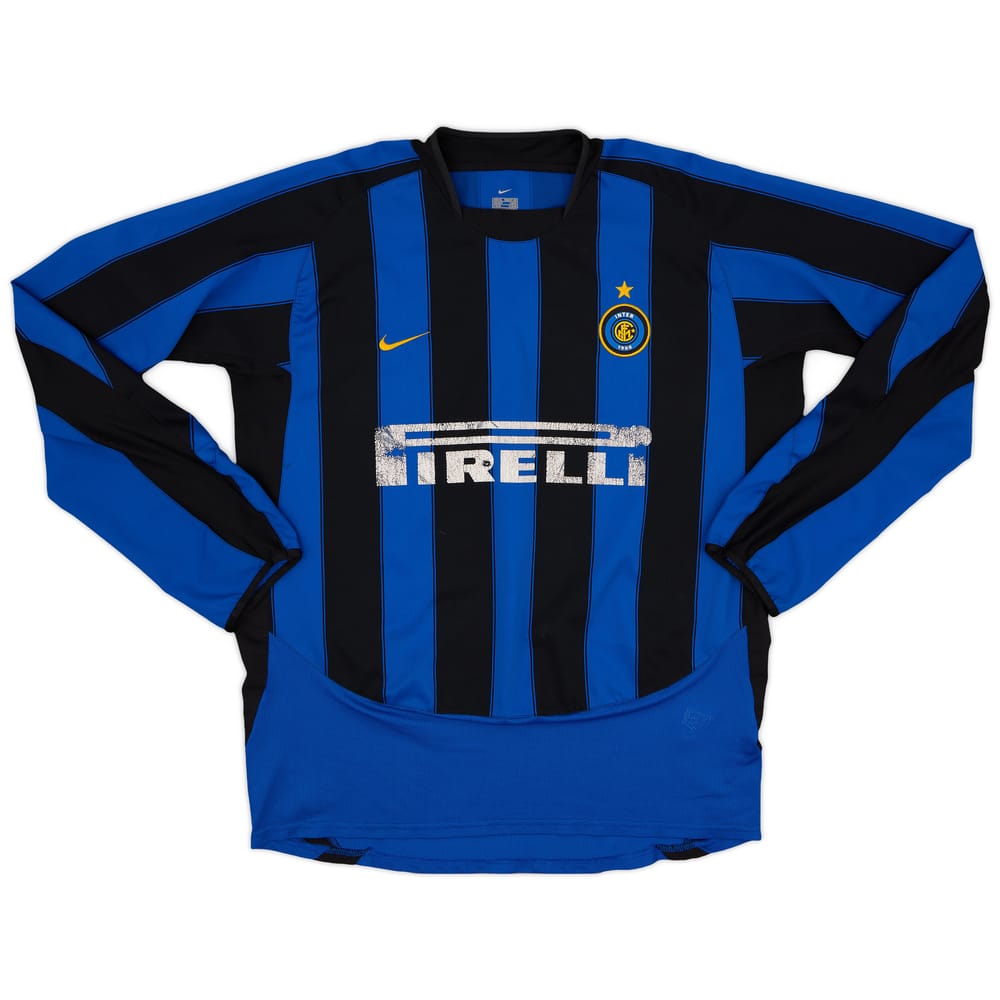2003-04 Inter Milan Home L/S Shirt - 5/10 - (XL)