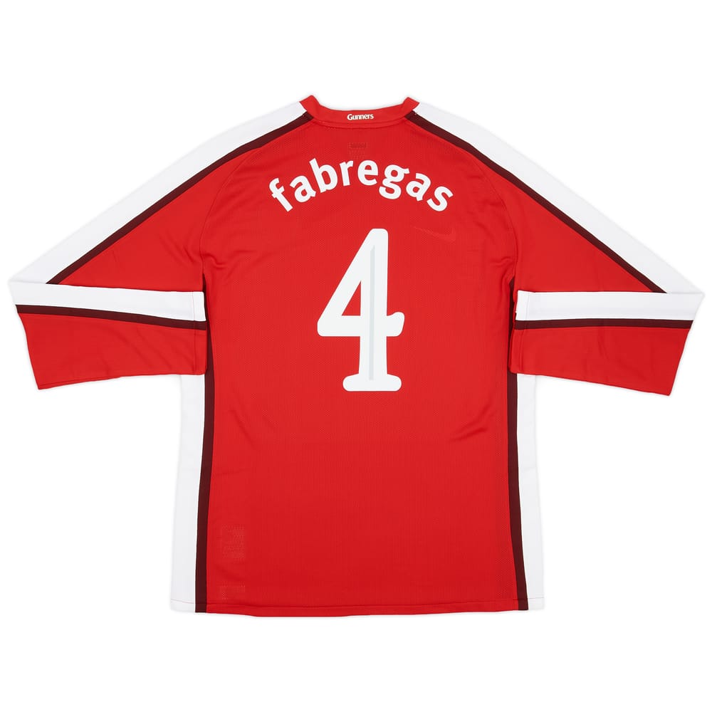 2008-10 Arsenal Player Issue Home L/S Shirt Fabregas #4 (XL)