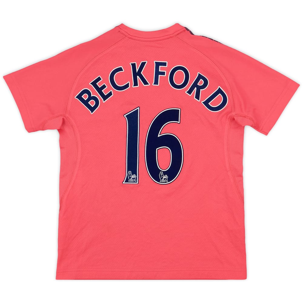 2010-11 Everton Away Shirt Beckford #16 - 8/10 - (M.Boys)