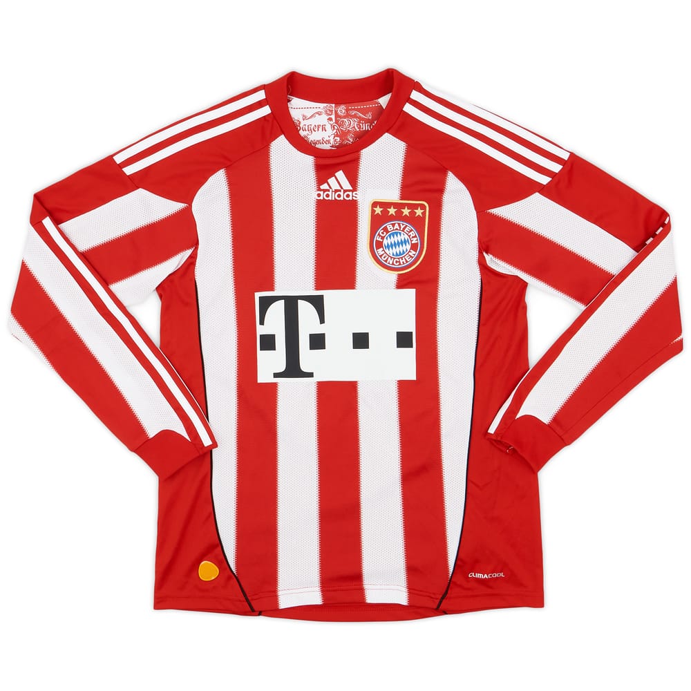 2010-11 Bayern Munich Home L/S Shirt - 8/10 - (L.Boys)