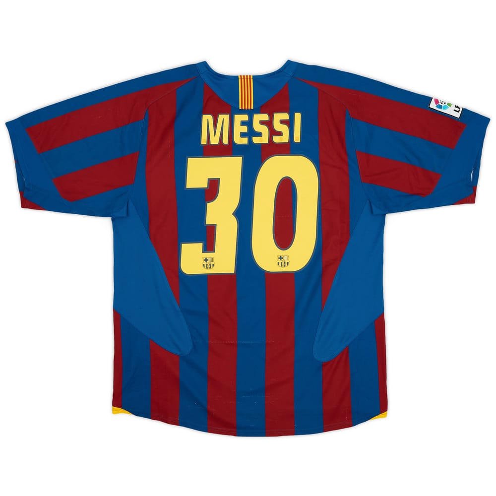 2005-06 Barcelona Home Shirt Messi #30 - 6/10 - (XL)