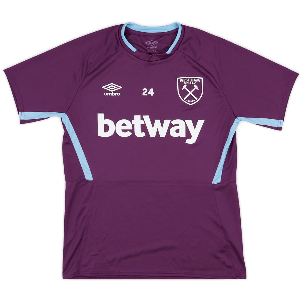 2016-17 West Ham Player Issue Umbro Training Shirt #24 - 9/10 - (M)