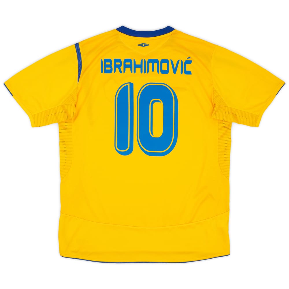 2005-06 Sweden Home Shirt Ibrahimovic #10 - 9/10 - (XL)