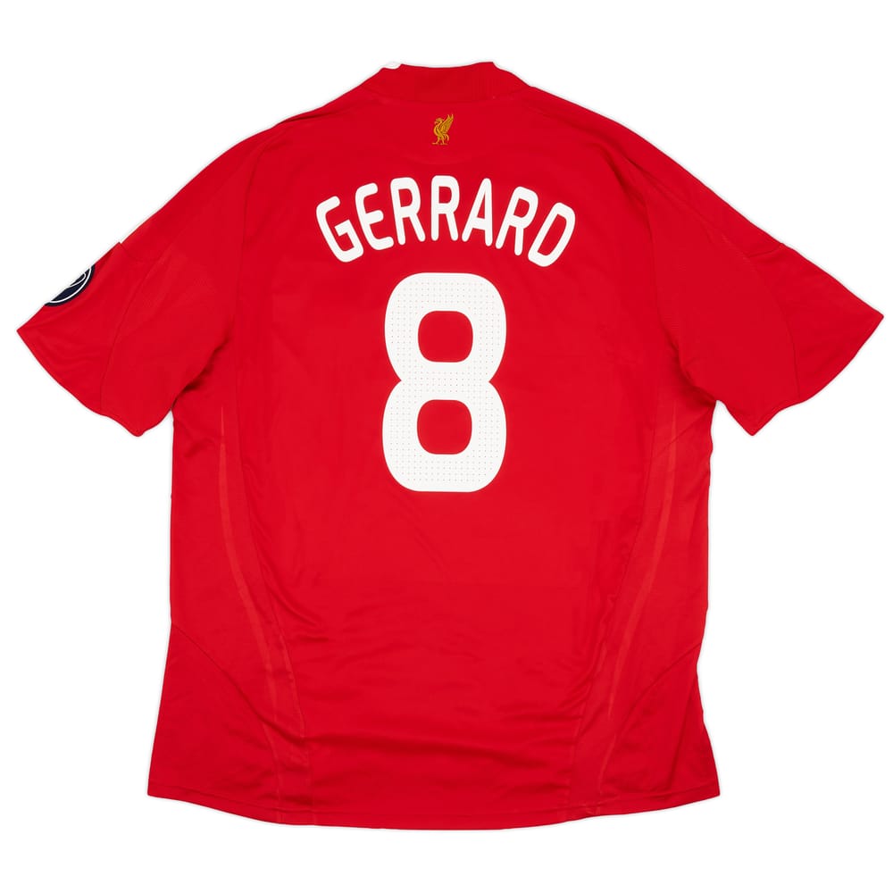 2008-10 Liverpool Home Shirt Gerrard #8 - 7/10 - (3XL)