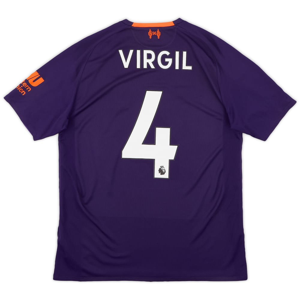 2018-19 Liverpool Away Shirt Virgil #4 - 8/10 - (S)