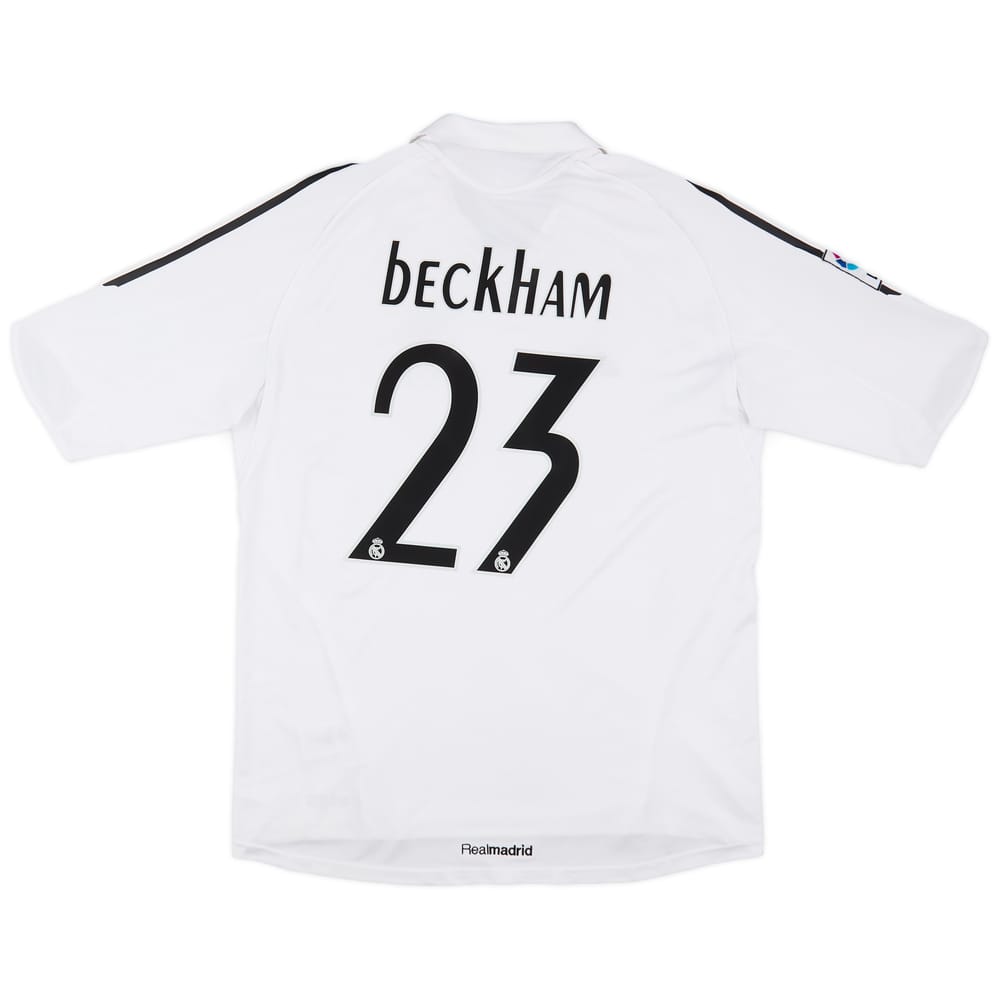 2005-06 Real Madrid Home Shirt Beckham #23 - 7/10 - (XL)