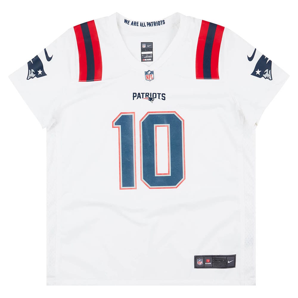 2021-22 New England Patriots Jones #10 Nike Game Jersey (Away) Womens (XXL)