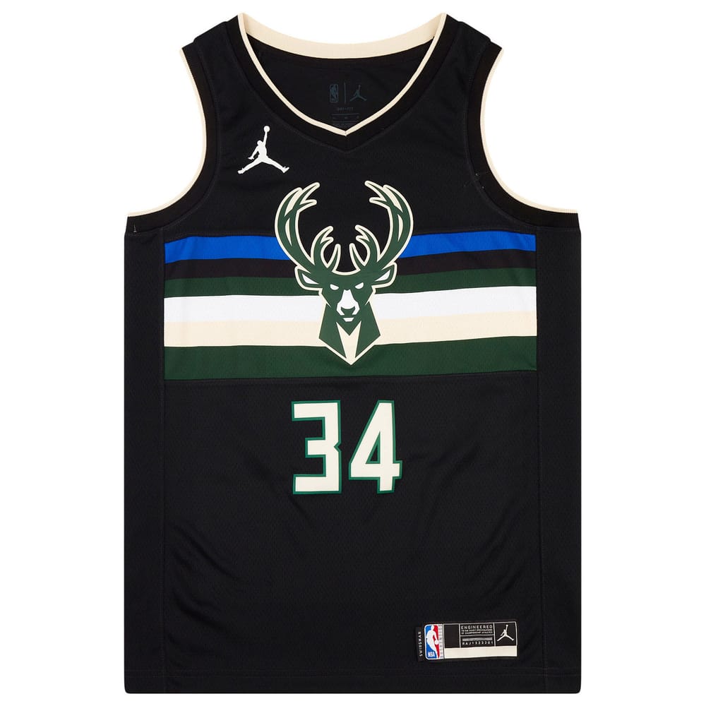 2020-22 Milwaukee Bucks Antetokounmpo #34 Nike Swingman Jersey (Alternate) M - *As New*