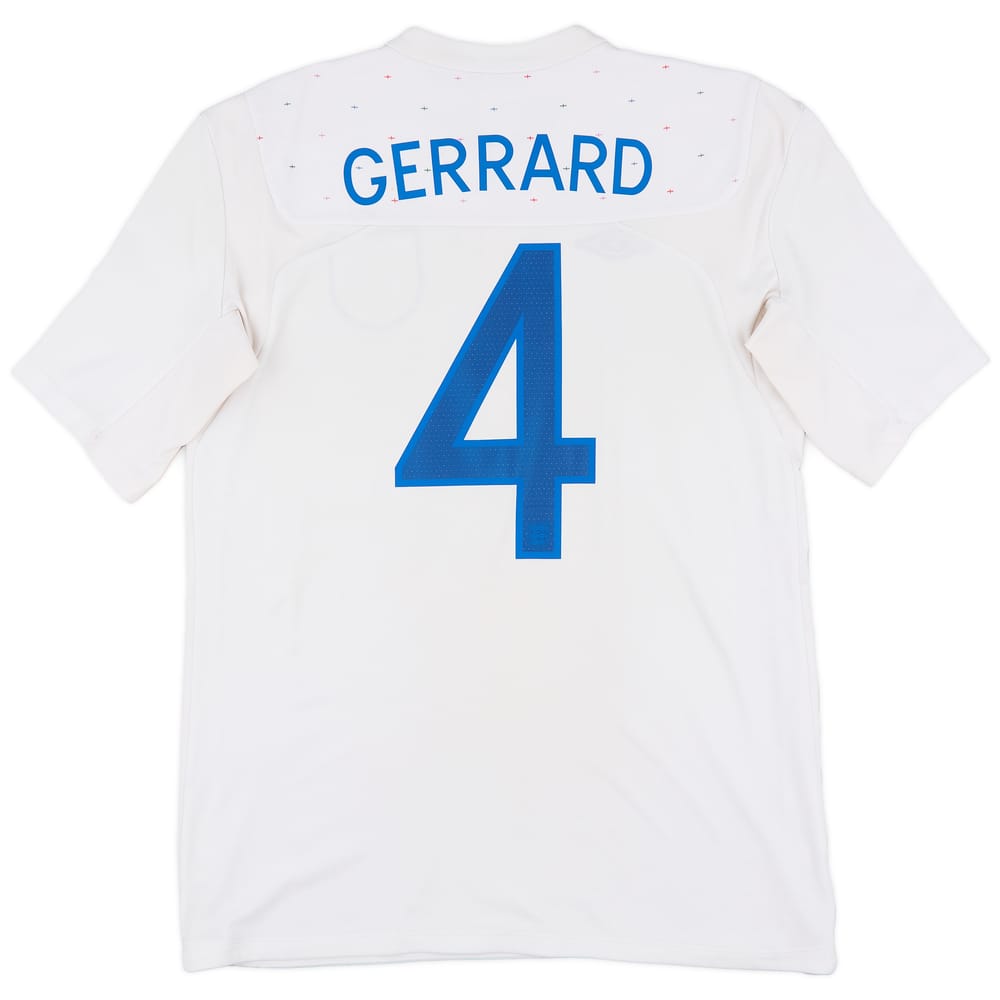 2010-11 England Home Shirt Gerrard #8 - 7/10 - (M)
