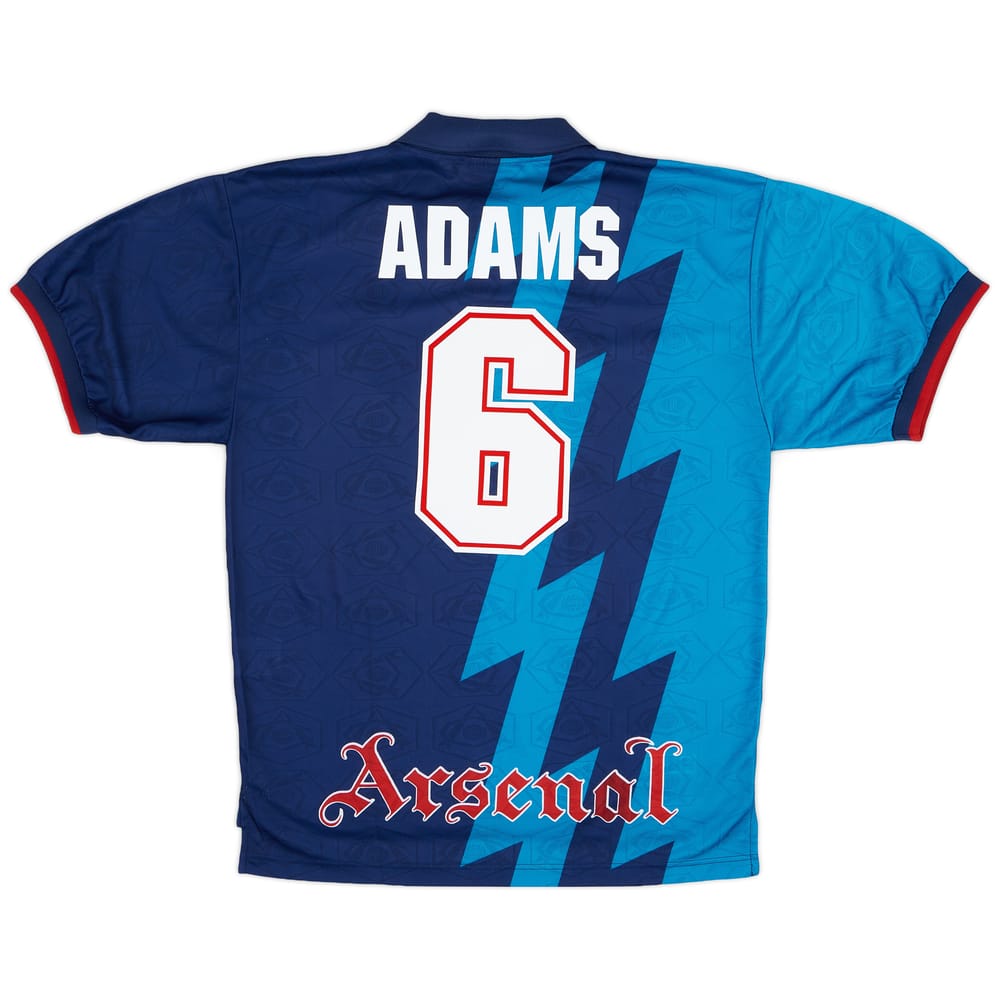 1995-96 Arsenal Away Shirt Adams #6 - 8/10 - (L)