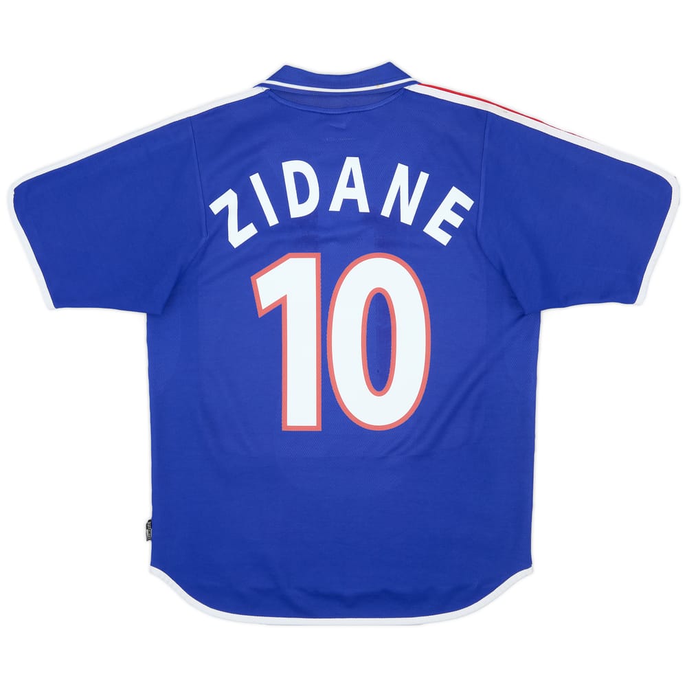 2000-02 France Home Shirt Zidane #10 - 8/10 - (M)