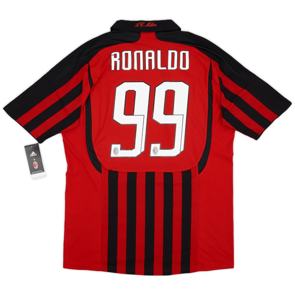 2007-08 AC Milan Home Shirt Ronaldo #99 (L)