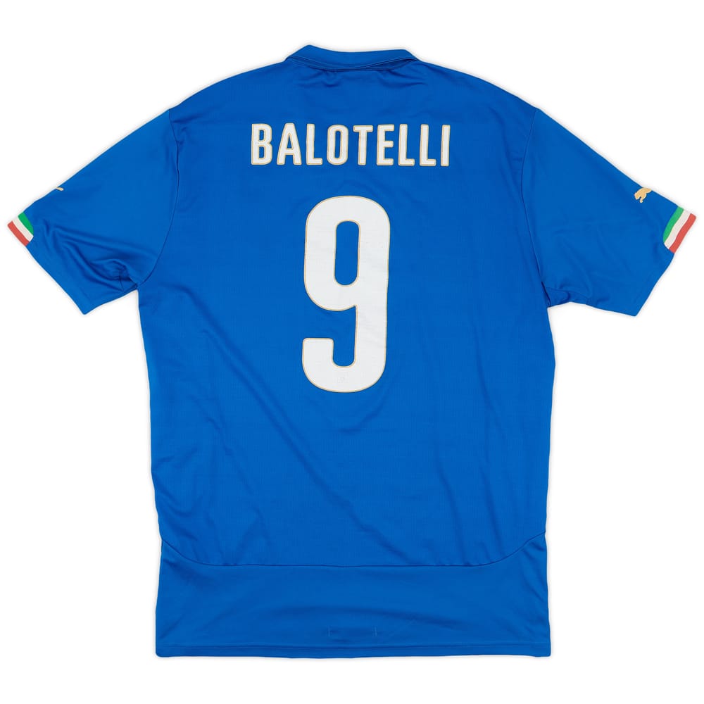 2014-15 Italy Home Shirt Balotelli #9 - 6/10 - (XXL)
