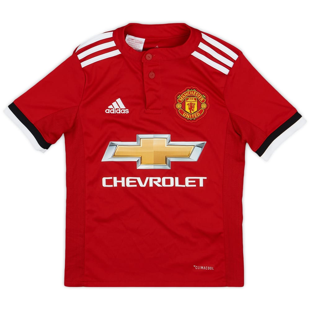 2017-18 Manchester United Home Shirt - 9/10 - (7-8 Years)