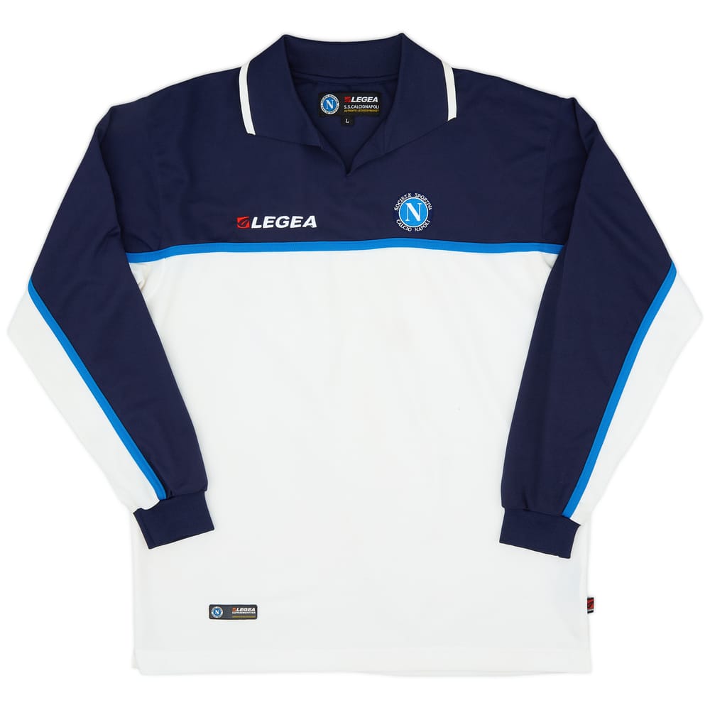 2003-04 Napoli Legea Polo L/S Shirt - 8/10 - (L)