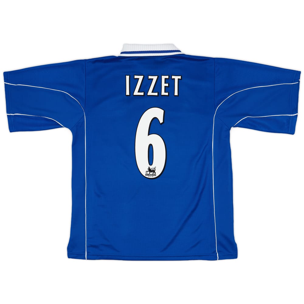 2000-01 Leicester Home Shirt Izzet #6 - 9/10 - (L)