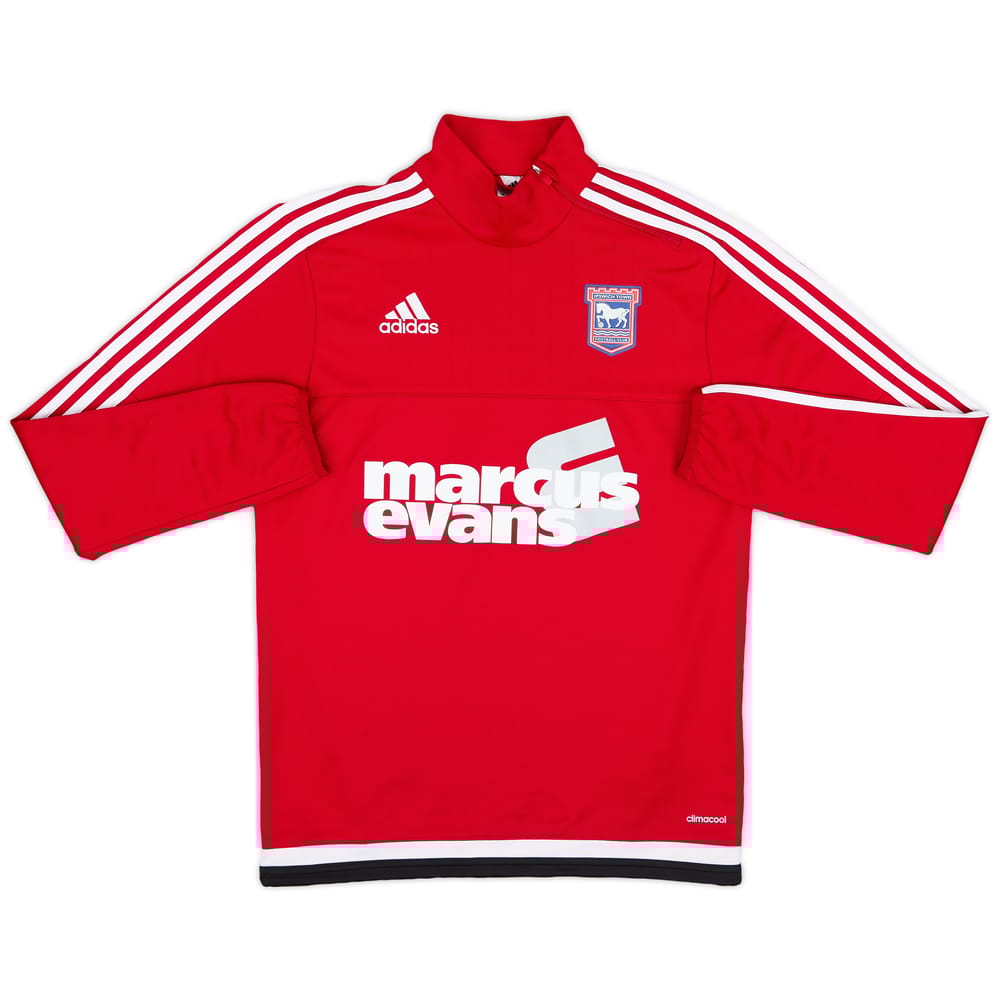 2015-16 Ipswich adidas 1/4 Zip Training Top - 8/10 - (S)