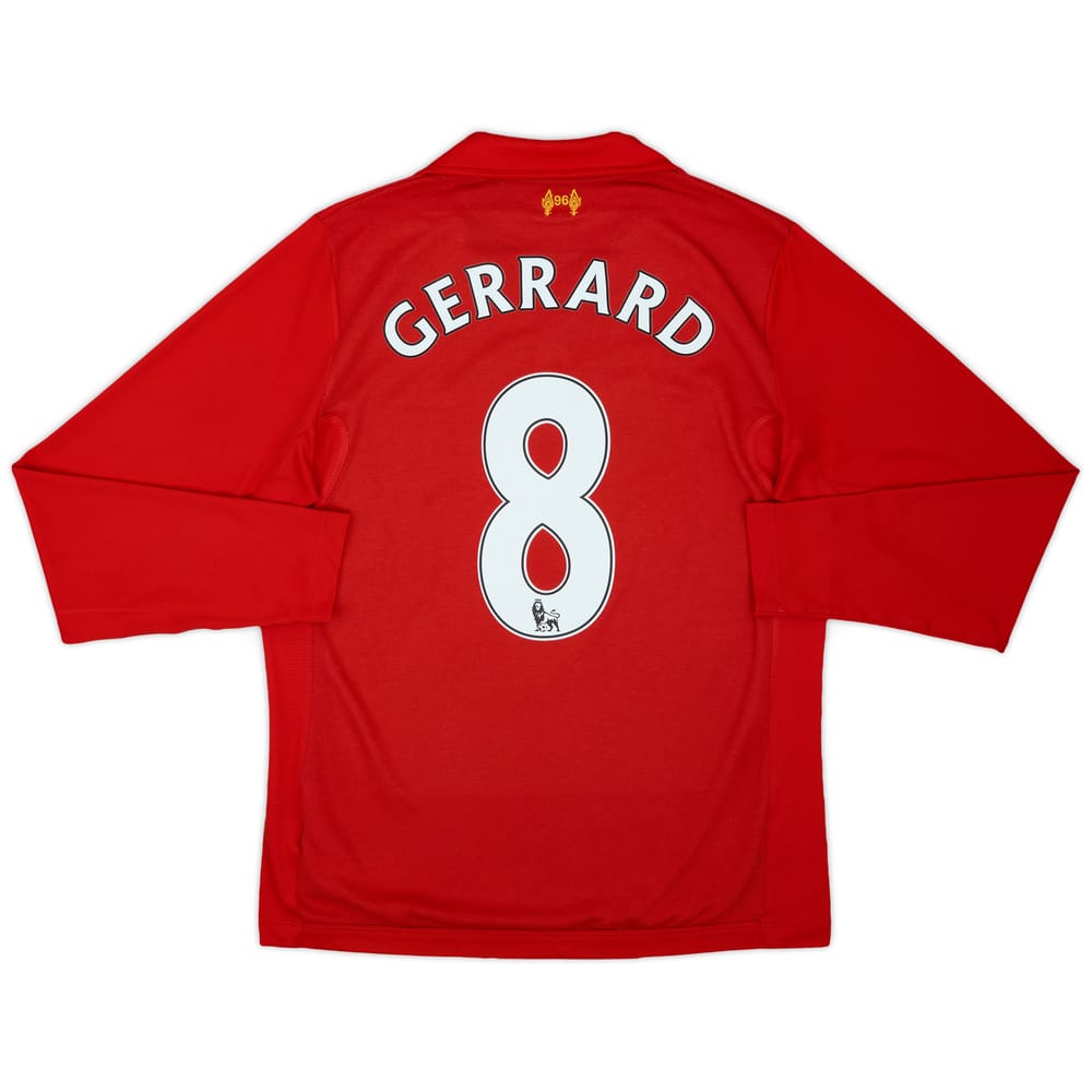 2012-13 Liverpool Home L/S Shirt Gerrard #8 - 7/10 - (S)
