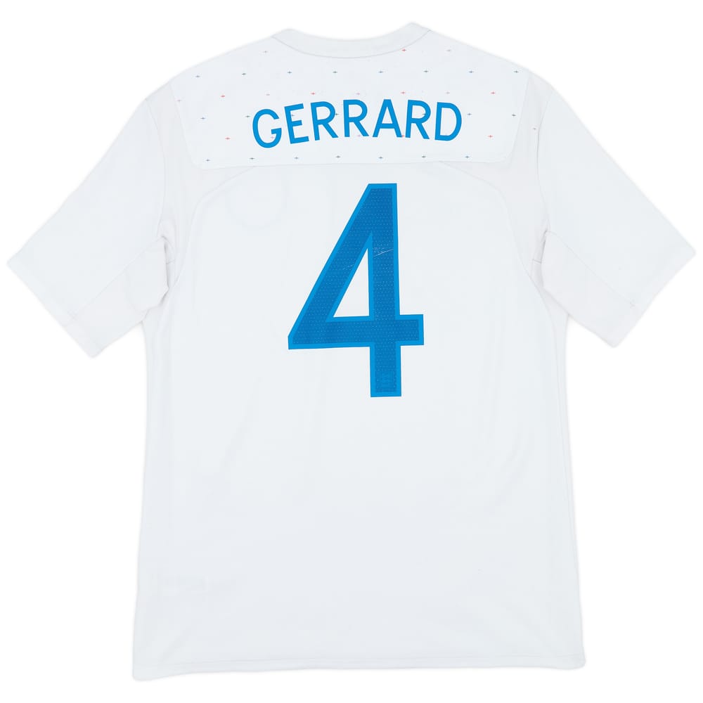 2010-11 England Home Shirt Gerrard #4 - 5/10 - (M)