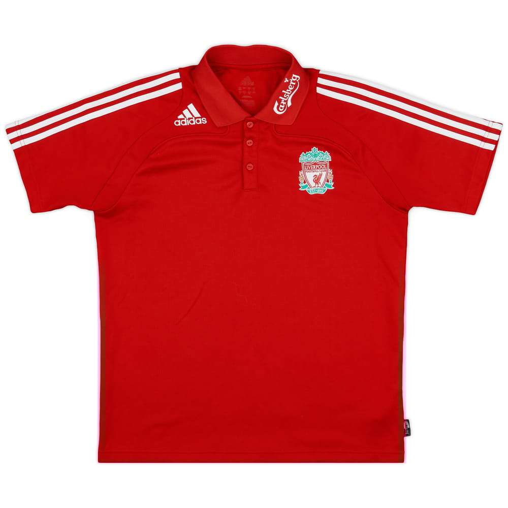 2008-09 Liverpool adidas Polo Shirt - 8/10 - (L)