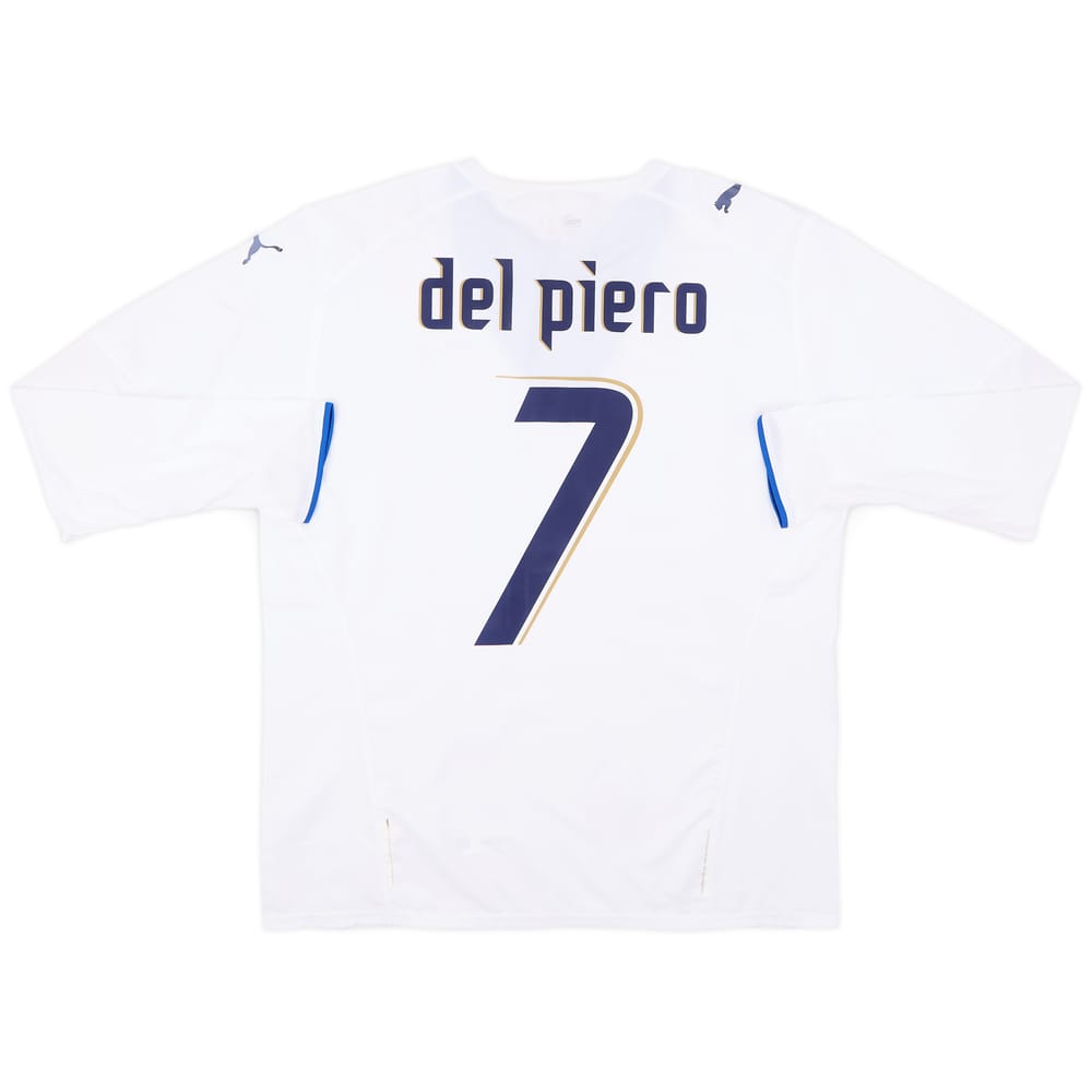 2006 Italy Away L/S Shirt Del Piero #7 (L)