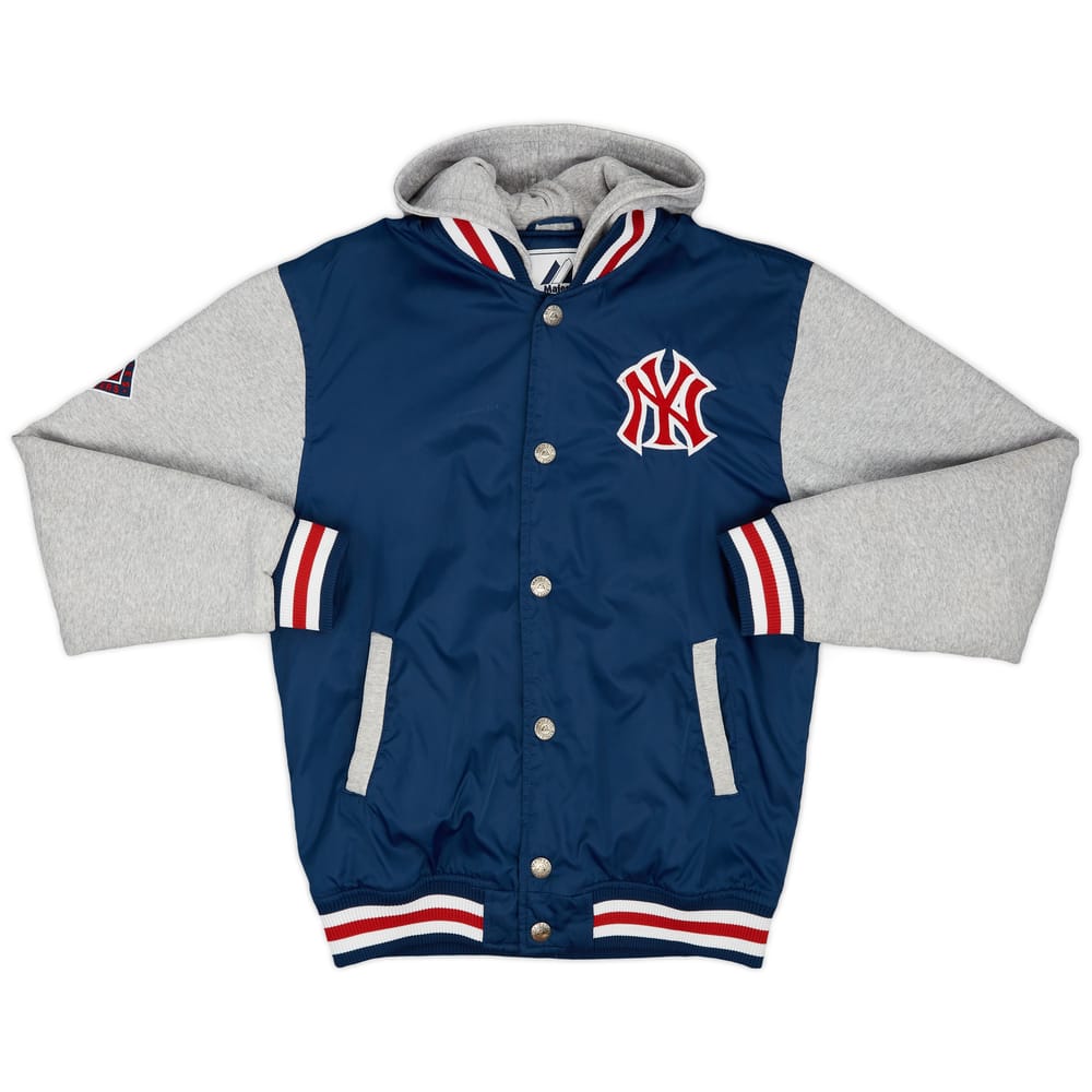 2010 New York Yankees Majestic Hooded Varsity Jacket - 8/10 - (L)