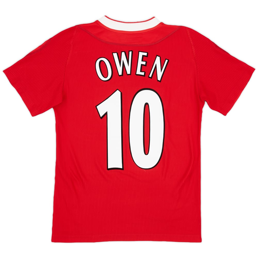 2002-04 Liverpool Home Shirt Owen #10 - 9/10 - (XL.Boys)