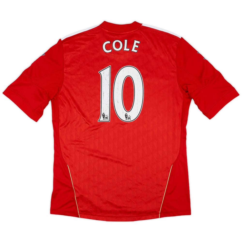 2010-12 Liverpool Home Shirt Cole #10 - 7/10 - (L)