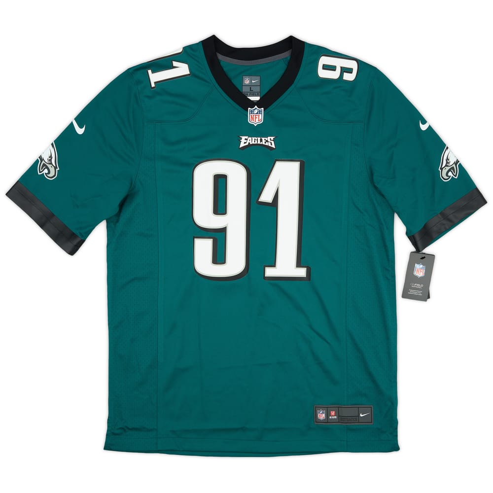 2012-23 Philadelphia Eagles Cox #91 Nike Game Home Jersey (L)