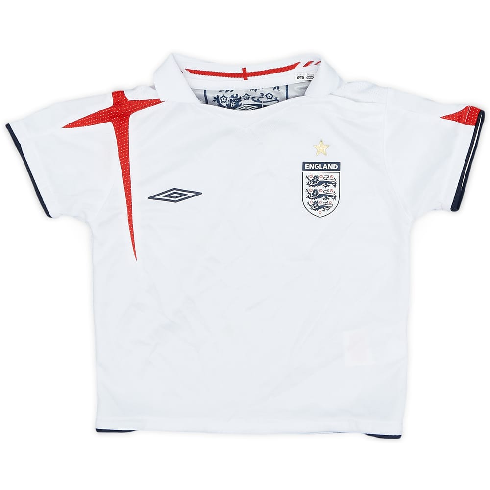2005-07 England Home Shirt - 9/10 - (18-24 Months)