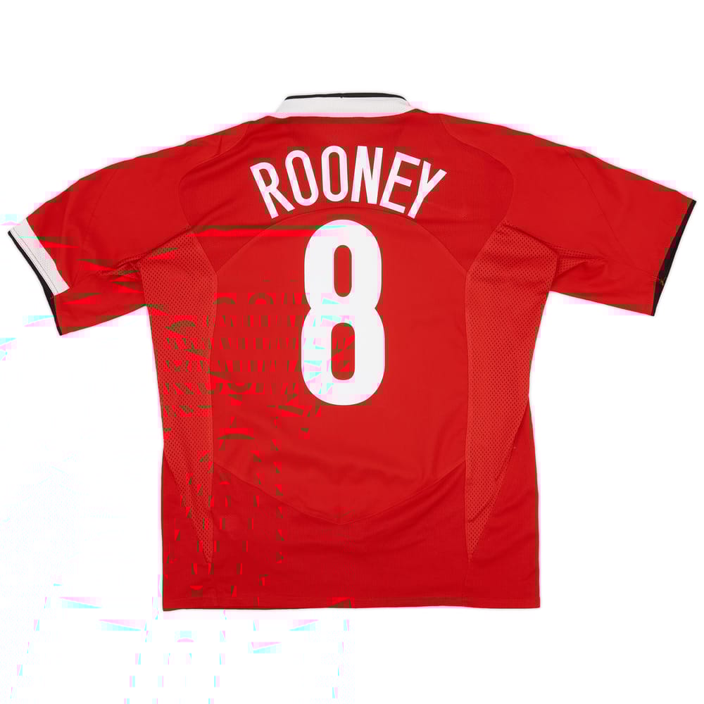 2004-06 Manchester United Home Shirt Rooney #8 - 6/10 - (L)