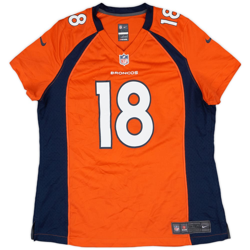 2012 Denver Broncos Manning #18 Nike Game Home Jersey Womens - 7/10 - (XL)