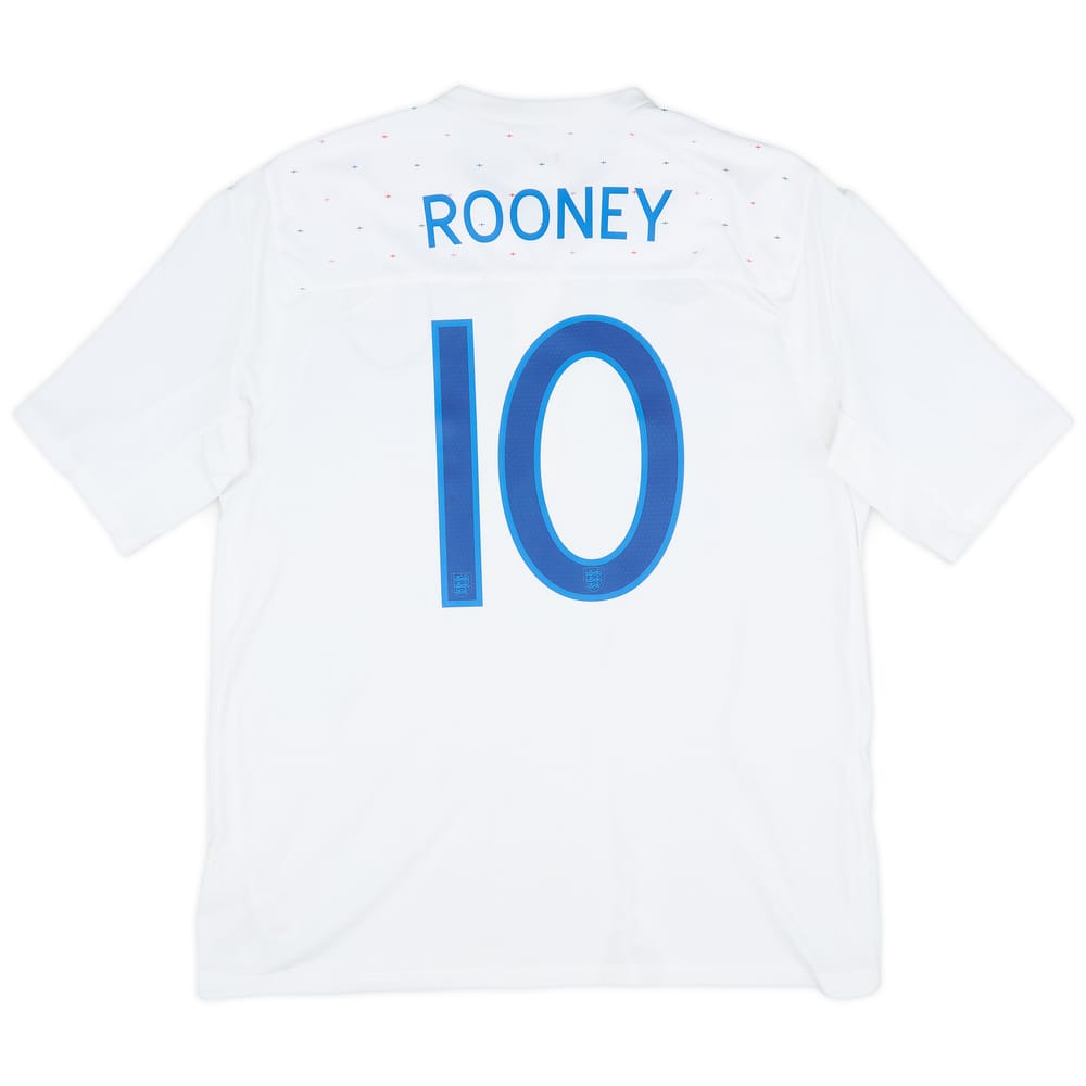 2010-11 England Home Shirt Rooney #10 - 7/10 - (XL)