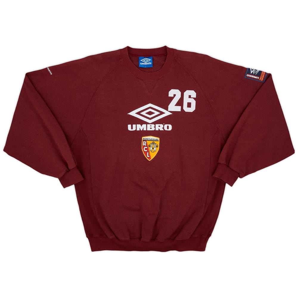 1996-97 Lens Umbro Player Issue Sweat Top #26 - 9/10 - (L)