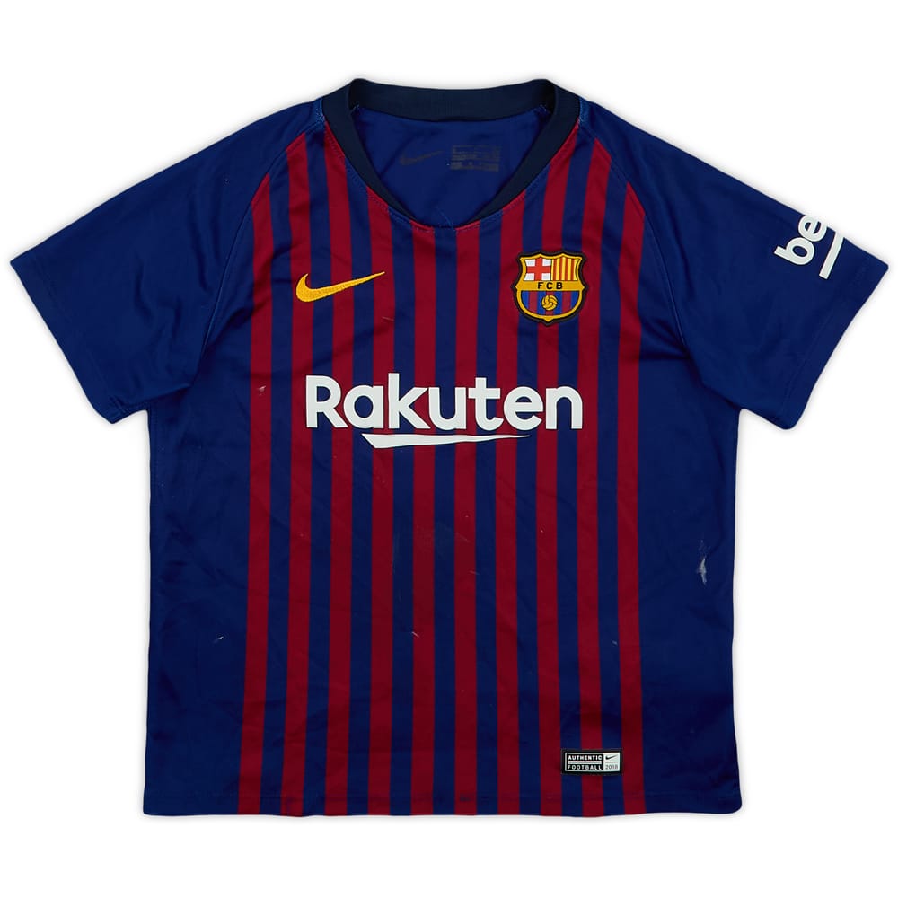 2018-19 Barcelona Home Shirt - 5/10 - (S.Boys)
