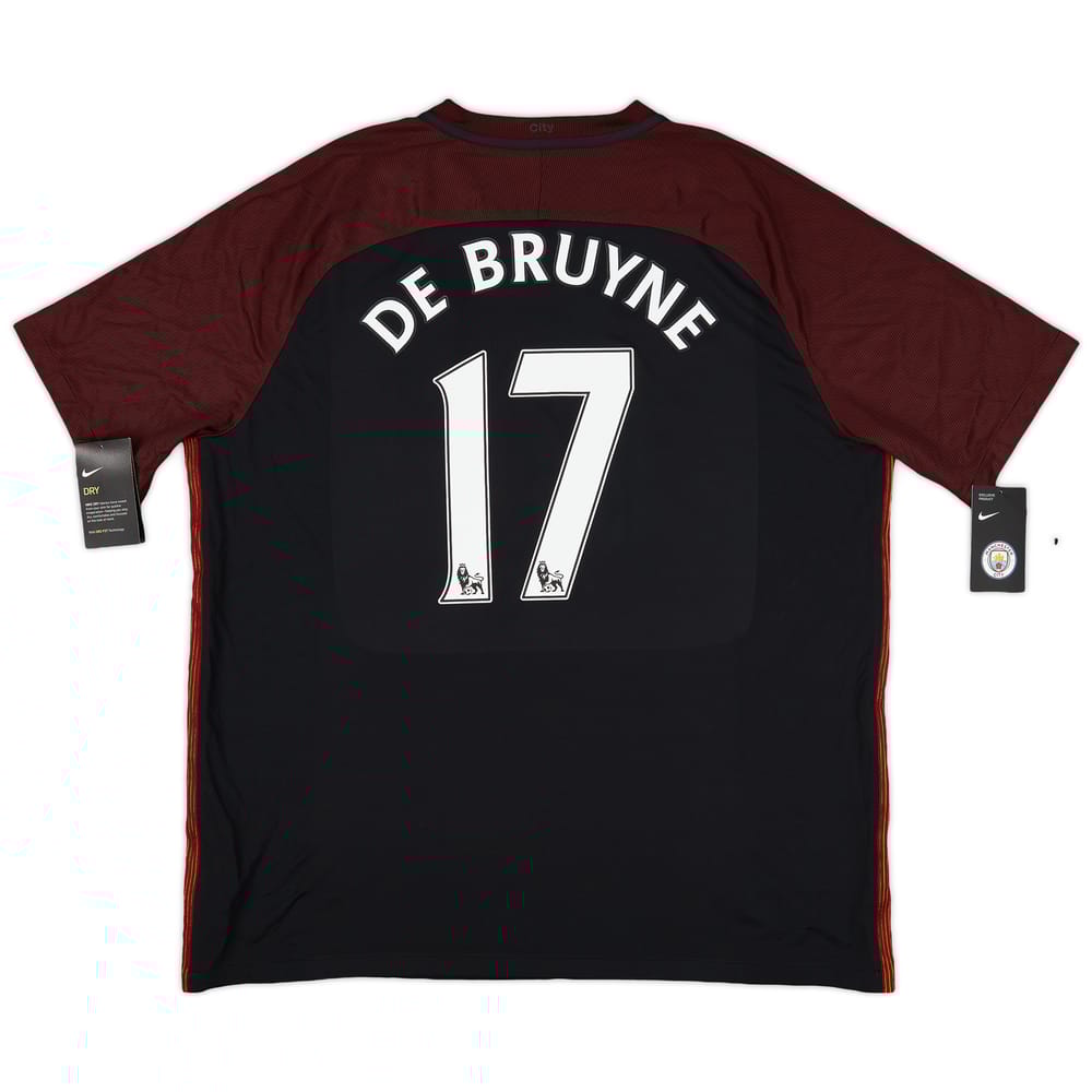 2016-17 Manchester City Away Shirt De Bruyne #17 (XXL)