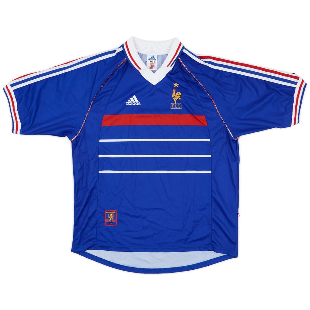 1998-00 France Home Shirt - 8/10 - (XL)