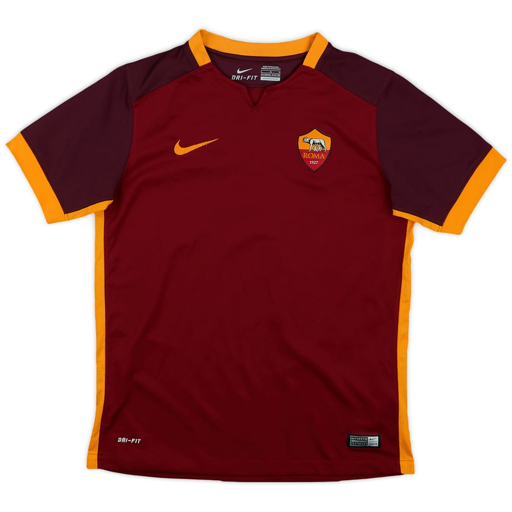 2015-16 Roma Home Shirt - 8/10 - (L.Boys)