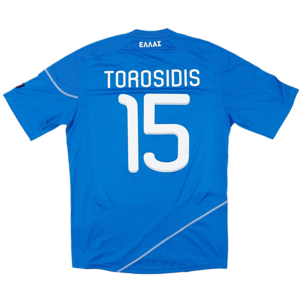 2010-11 Greece Match Issue Home Shirt Torosidis #15