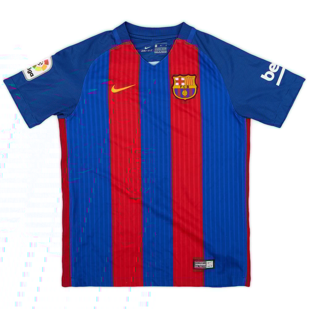 2016-17 Barcelona Home Shirt - 8/10 - (M.Boys)