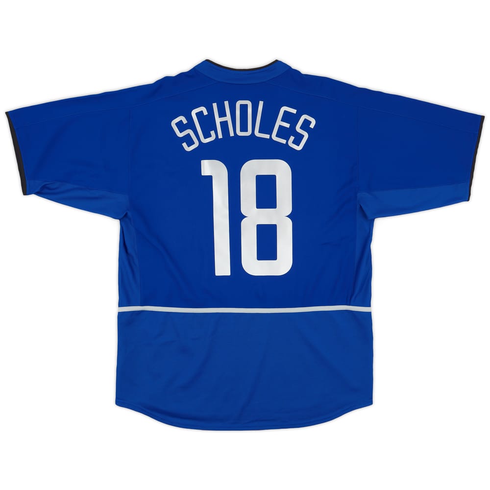 2002-03 Manchester United Third Shirt Scholes #18 - 9/10 - (L)