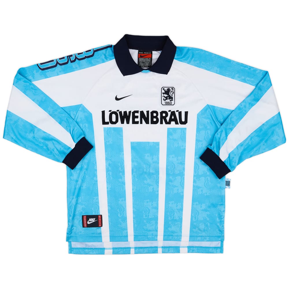 1996-97 1860 Munich Home L/S Shirt - 9/10 - (L)