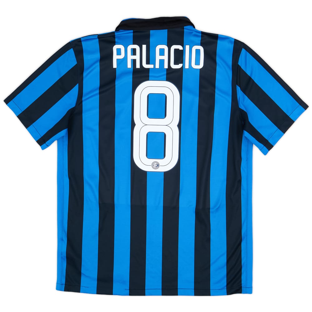 2015-16 Inter Milan Home Shirt Palacio #8- 8/10 - (L)
