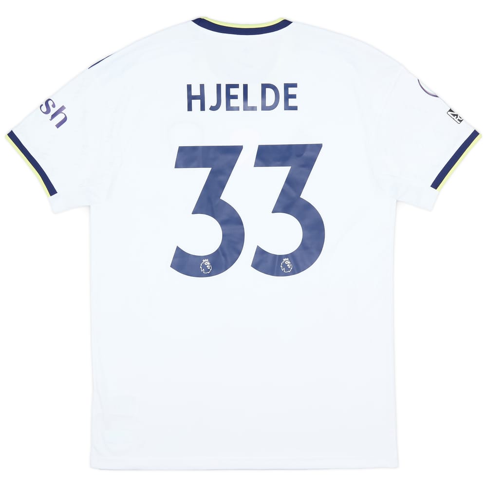 2022-23 Leeds Match Issue Home Shirt Hjelde #33