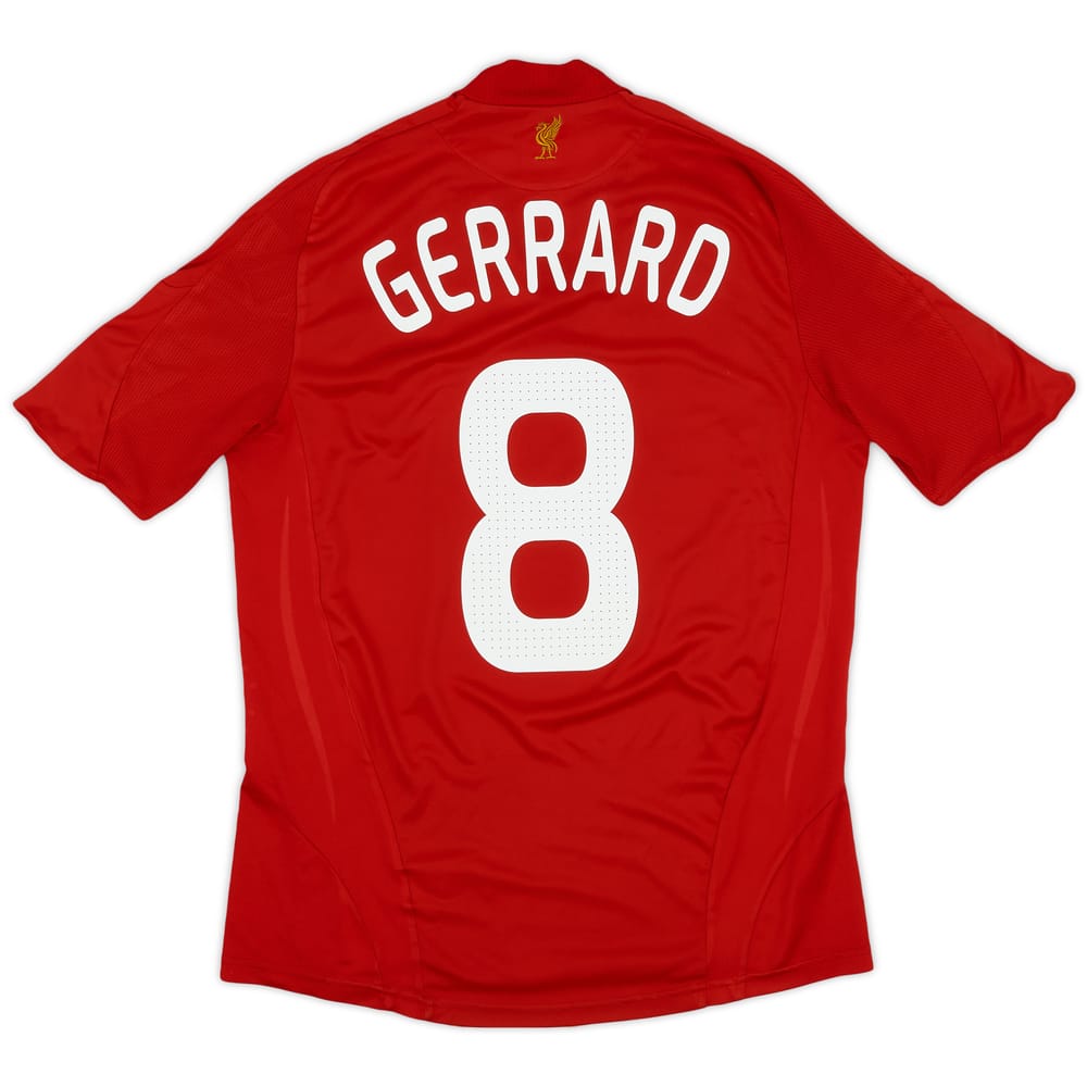 2008-10 Liverpool Home Shirt Gerrard #8 - 6/10 - (M)